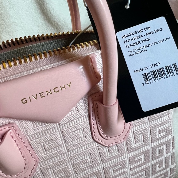 Mini Antigona Leather Satchel Givenchy in Tender Pink NWT - Picture 10 of 17